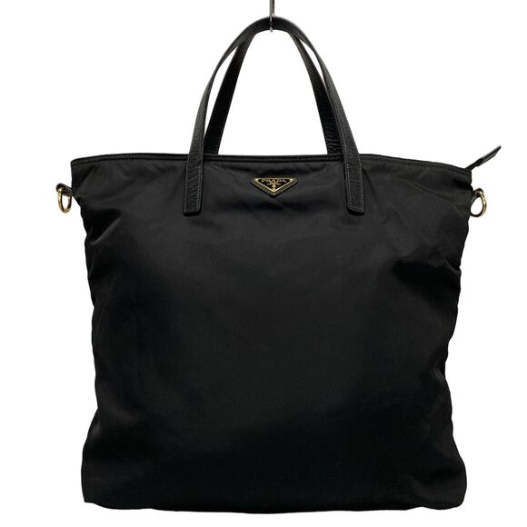 PRADA Triangle Logo Tote Bag - Picture 1 of 16